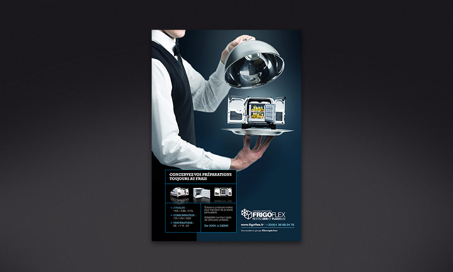 Frigoflex - Création affiche publicitaire et campagne web pub