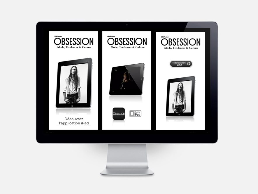 Campagne publicitaire  web, webphone et tablette Nouvel Observateur - Ynfluence - Agence de communication Globale Paris